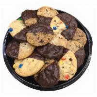 Cookie Platter - Chocolate Dipped Jumbo Cookies 10Ct · Hand crafted and made fresh each day, this party tray includes a 10 piece assortment of our ...