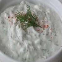 Tzatziki Dip · Homemade creamy Greek yogurt sauce with cucumbers and fresh garlic,mint topped with olive oi...