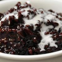 Black Sticky Rice Pudding · Black sticky rice pudding.