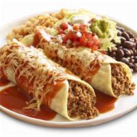 Enchilada Platter(2 Enchilada) · One taco includes rice, refried beans, lettuce, pico, sour cream and guac. 740 Cal.