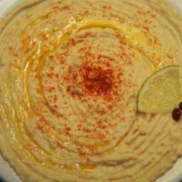 Hummus · Made from cooked mashed chickpeas.