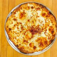 Cheese Pie  · Mozzarella, tomato sauce, parmesan