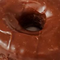 Double Chocolate Iced Raised Original Donut · 