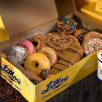 Manager'S Specialty Assortment · Includes 4 Specialty #1; 4 Specialty #2; 4 Specialty #3.

This is an assortment of our donut...