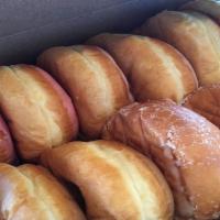 Dozen Donuts With A Hole · Includes Glazed and Cake Donuts