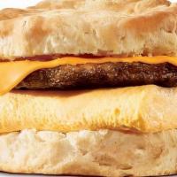 Sausage Egg & Cheese Biscuit · Our grab-and-go Sausage & Egg CROISSAN’WICH®is now made with 100% butter for a soft, flaky c...