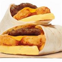 Breakfast Burrito Jr.  · Our grab-and-go Breakfast Burrito Jr. is a combination of scrambled eggs, savory sausage, me...