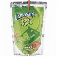 Capri Sun® Apple Juice · 100% real apple juice from concentrate with added ingredients. All natural beverage containi...