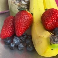 Fruits · Banana, Blueberry, or Strawberry.