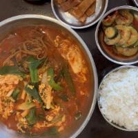 Yook Gae Jang · Regular. Spicy seasoned beef brisket soup with green onions.