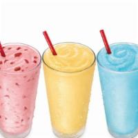 Sonic Cream Slush · Sonic's famous slush flavor of your choice blended with our Real Ice Cream!