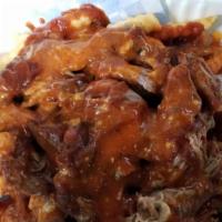 Pulled Pork With Fries  · Fries top with pulled Pork , BBQ SAUCE AND SPECIAL