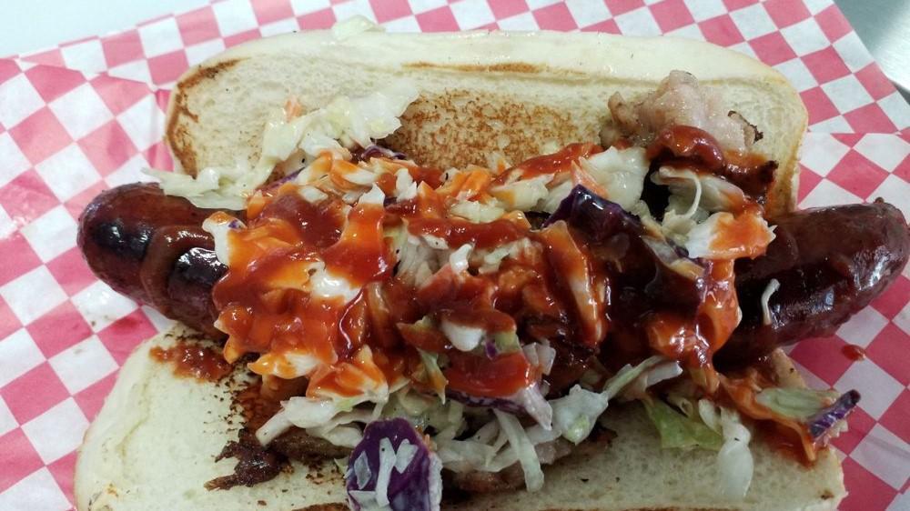 Sausage Delight  · Sausage in a bun with coleslaw, bbq sauce and special sauce