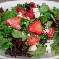 Berry Salad · Fresh Berries and Feta with House made Poppy Seed Dressing