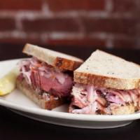 Ken’S Special · Pastrami, chopped liver, slaw, and Russian dressing.