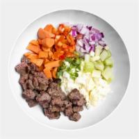 Ph Hash · Organic Grass-Fed Bison, Six Egg Whites, Grilled Sweet Potatoes, Red Onions, Celery and Red ...