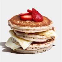 Ph Protein Pancake Combo · Non-GMO Whole Grain Whey Protein Pancakes sandwiched with 6 Egg Whites and topped with one S...