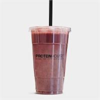 Acai Nutty Butter Smoothie · Organic Unsweetened Acai, Chocolate Whey, Soy Milk, Peanut Butter, Agave.