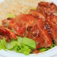 Chicken Teriyaki · Served with romaine lettuce and jasmine white rice.