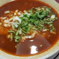Menudo · Beef tripe soup. Choice of corn or flour tortillas.
 
(*FRIDAY, SATURDAY AND SUNDAY ONLY.)
