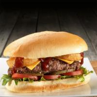 Cowboy Burger (¾ Lb.) · June's Favorites.