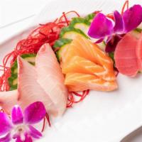 *Mini Sashimi · 9 pcs raw fish.