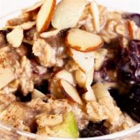 Housemade Overnight Oats 8Oz · Gluten-free oats soaked overnight in non-GMO soy milk with dried cranberries, granny smith a...