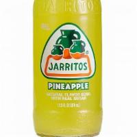 Jarritos Pineapple · Enjoy the exceptional summery flavor. and juiciness of pineapple. Made with. 100% real sugar...