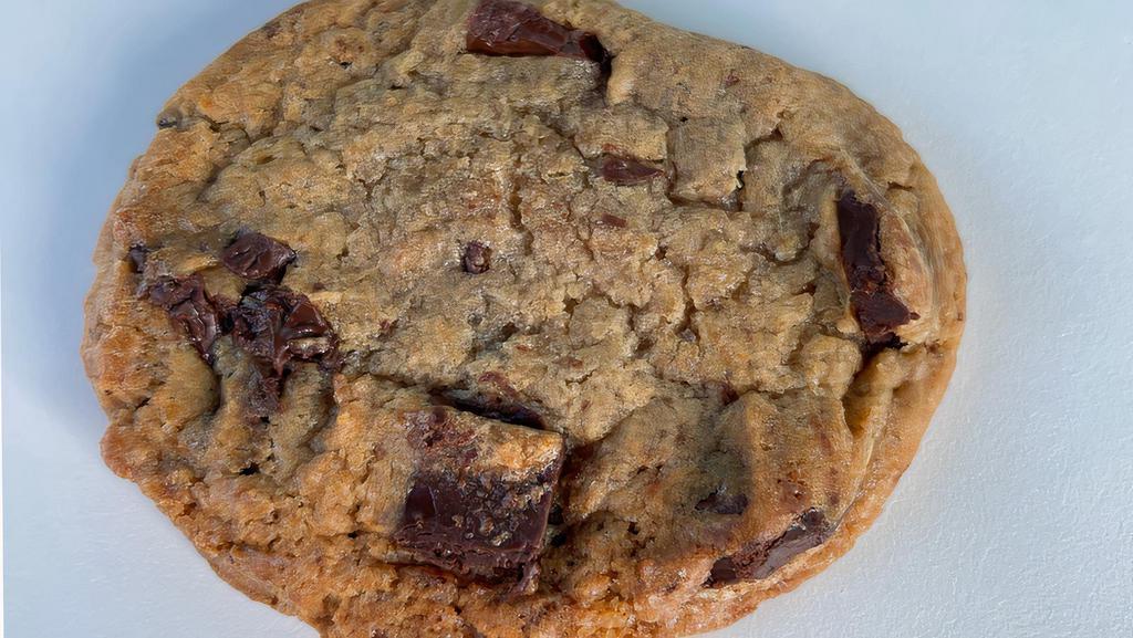 Chocolate Chip Cookie · Large baked chocolate chip cookie