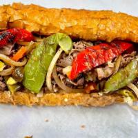 Italian Beef · House made premium beef. Thinly sliced and highly spiced. Piled up high on a hearty French r...