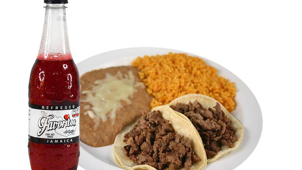 Kids' Tacos · Includes sixteen ounces favoritos® or twelve ounces fountain drink. No extra meat or substitutions without paying or written on special instructions.