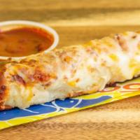 Wetzel'S Cheese Dog · Fresh-baked Wetzel's dog gone cheesy, with a golden brown crust of melted cheese.