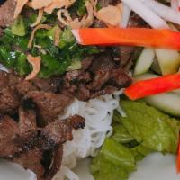 Bun Bo Nuong - Beef Noodle Bow · Grilled beef bowl.