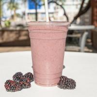 Açai Smoothie · Strawberries, blackberries, blueberries, banana, pure açaí extract, almond milk.