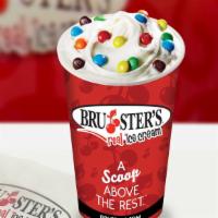 Regular Blast (22 Oz) · Made with soft vanilla ice cream and one candy mix-in.