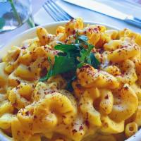Mac And Cheese Bowl · Elbow noodles baked in a creamy butternut squash sauce with smoked paprika and all the chees...