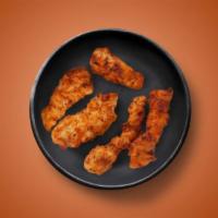 Korean Comfort Tenders · 3 batter-fried chicken tenders smothered in a sticky and zesty Korean BBQ sauce. Served with...