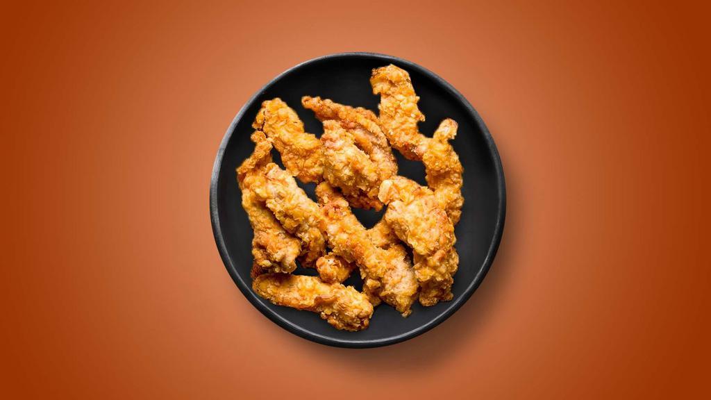 Classic Mild · 3 batter-fried chicken tenders smothered in a mild sauce. Served with a side of blue cheese or ranch.