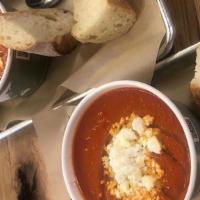 Tomato Soup Cup · Feta, baguette