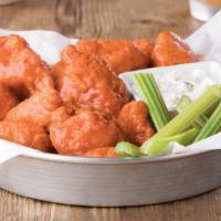 Boneless Wings · Served with celery, carrots and a side of ranch or bleu cheese dressing. Your choice of wing...