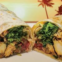 1988 Burrito · Oversized flour tortilla wih choice of protein, jack and cheddar cheese, lettuce and pico de...