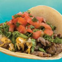 The 1988 Taco. · Your choice of protein with cheese, lettuce or cabbage topped with pico de gallo.   Fish and...