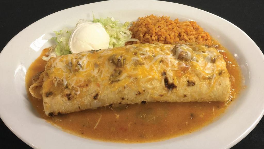 Bean And Cheese Burrito via Hacienda by Uncle Julio's