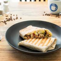 Build Your Own Burrito · Two eggs, potatoes, pepper mix and your choice tortilla and cheese.