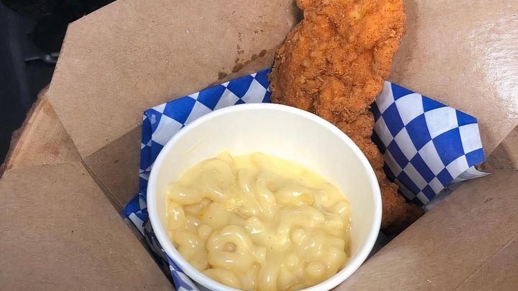 Kid'S Chicken Finger And Mac N' Cheese* · 