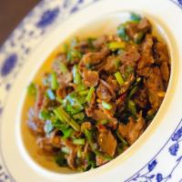Spicy Chicken Gizzards 香辣鸡胗 · Spicy. Cooked chicken gizzard mixed with cilantro  green onions and chili sauce.