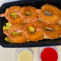 Crispy Fried Shrimp 香酥虾 · Deep fried bread shrimp, served with condensed milk and sweet & sour sauce.