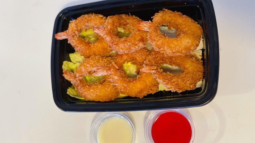 Crispy Fried Shrimp 香酥虾 · Deep fried bread shrimp, served with condensed milk and sweet & sour sauce.