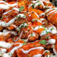 Big Box Of Buffalo Fries · Two choices. Of any sauces or seasonings.