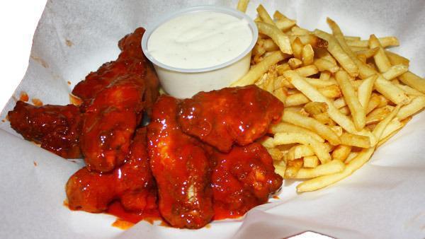 Chicken Wings · Served with mild sauce.